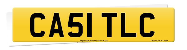 Registration number CA51 TLC